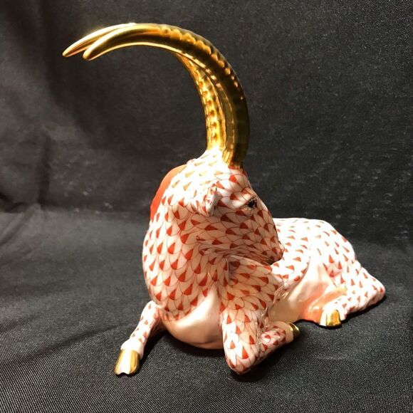 Scully & Scully Herend Porcelain Rust Antelope Handmade Hand Painted Hungary - Picture 6 of 8